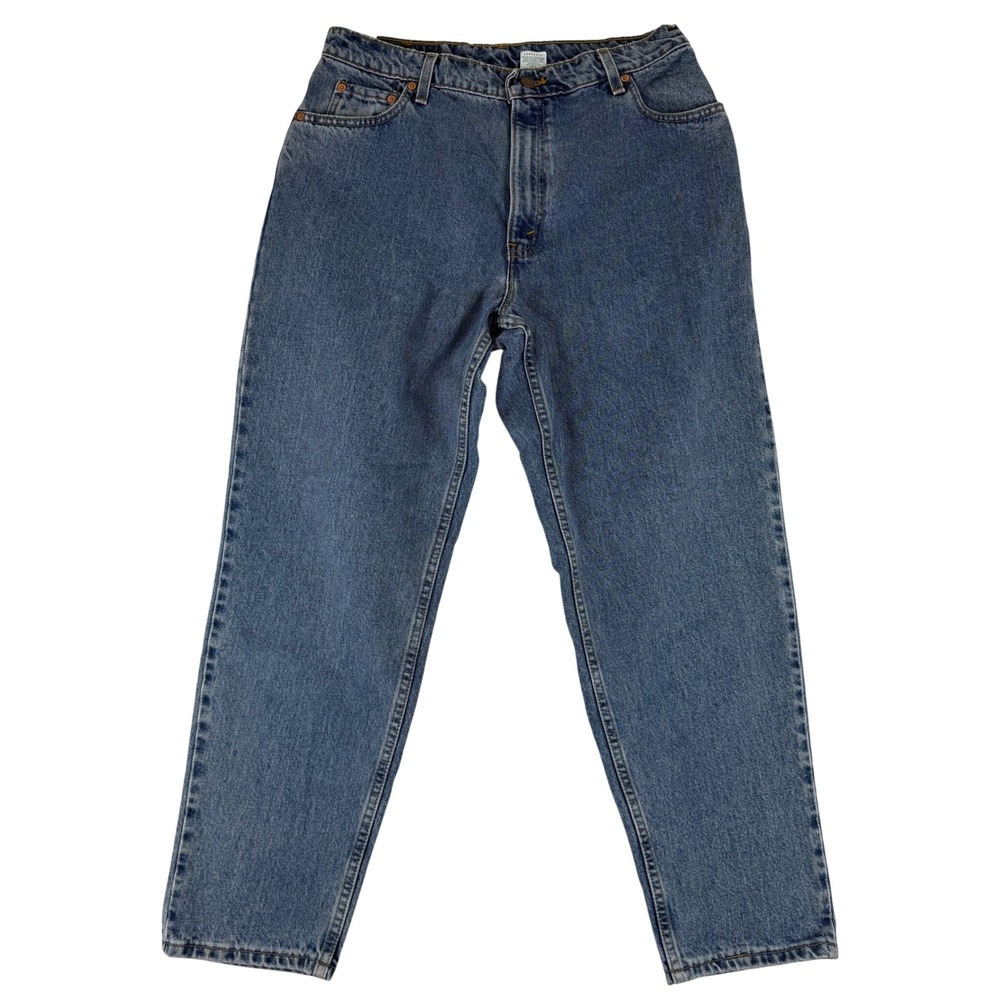 VTG Levi's 550 Relaxed‎ Fit Jeans Womens 16 Short Blue Medium Wash Tapered Leg
